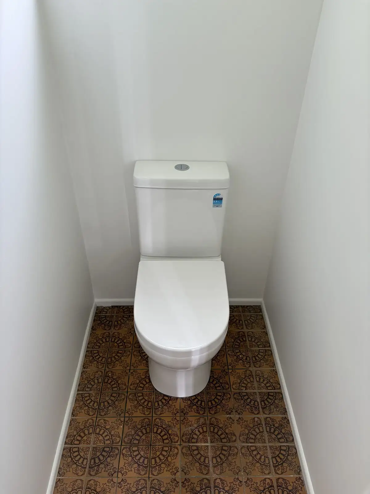 New toilet installed